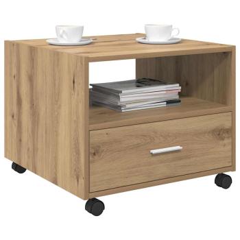Couchtisch Eiche handwerklich 55 x 55 x 45 cm Holzwerkstoff