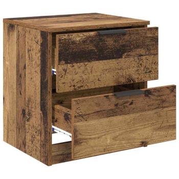 Nachttisch 2 pcs Altholz 45 x 39 x 50 cm Holzwerkstoff