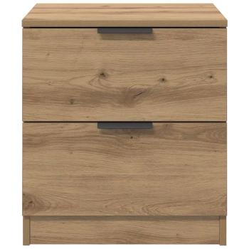 Nachttisch 2 pcs Eiche handwerklich 45 x 39 x 50 cm