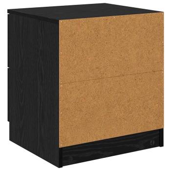 Nachttisch 2 pcs Schwarze Eiche 45 x 39 x 50 cm Holzwerkstoff