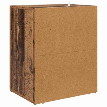 Nachttisch mit Schubladen Altholz 50 x 36 x 60 cm Holzwerkstoff