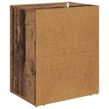 Nachttisch mit Schubladen Altholz 50 x 36 x 60 cm Holzwerkstoff
