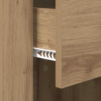 Nachttisch Eiche handwerklich 50 x 36 x 60 cm Holzwerkstoff