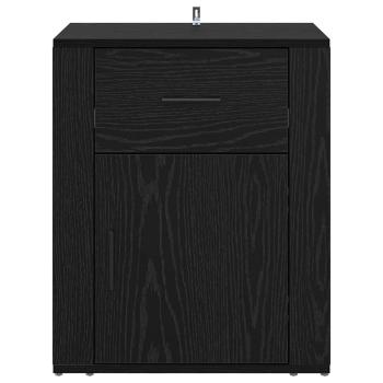 Nachttisch Schwarze Eiche 50 x 36 x 60 cm Holzwerkstoff