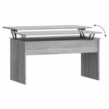 Couchtisch Grau Sonoma 102x50,5x52,5 cm Holzwerkstoff