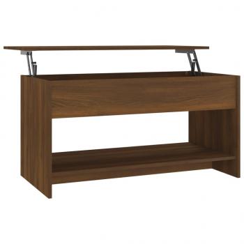ARDEBO.de - Couchtisch Braun Eichen-Optik 102x50x52,5 cm Holzwerkstoff