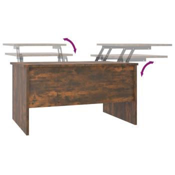 Couchtisch Räuchereiche 80x50x42,5 cm Holzwerkstoff