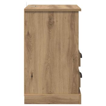 Nachttisch 2 pcs Eiche handwerklich 43 x 36 x 60 cm