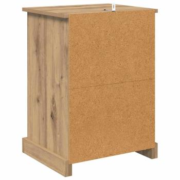 Nachttisch 2 pcs Eiche handwerklich 43 x 36 x 60 cm