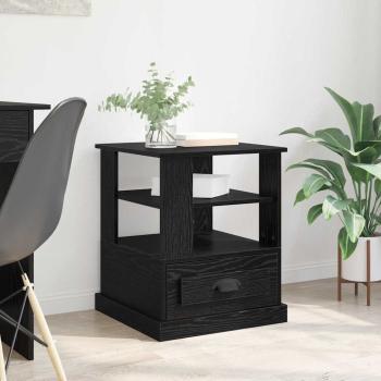 ARDEBO.de - Nachttisch Schwarze Eiche 50 x 50 x 60 cm Holzwerkstoff