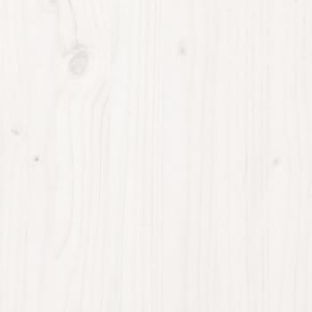 Massivholzbett Weiß 100x200 cm