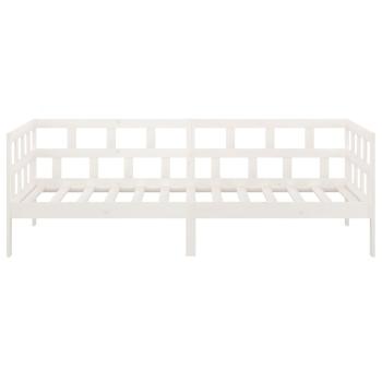 Tagesbett Weiß Massivholz Kiefer 90x200 cm