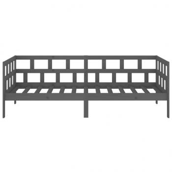 Tagesbett Grau Massivholz Kiefer 80x200 cm