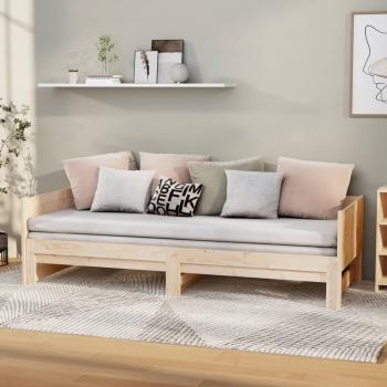 ARDEBO.de - Ausziehbares Tagesbett Massivholz Kiefer 2x(80x200) cm