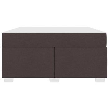 Bettgestell Dunkelbraun 160 x 200 cm Stoff