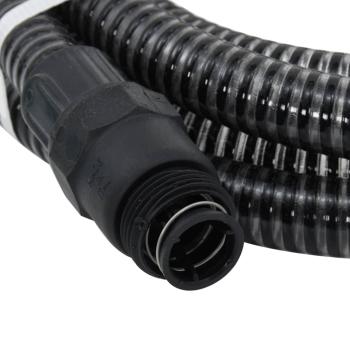 Saugschlauch mit PVC-Anschlüssen Schwarz 1" 7 m PVC