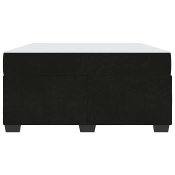 Bettgestell mit Matratze mit Matratze Schwarz 140 x 200 cm Samt