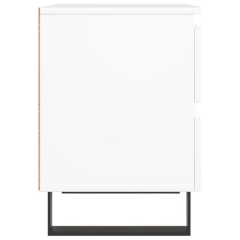 Nachttisch Weiß 40x35x50 cm Holzwerkstoff