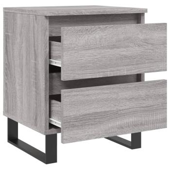 Nachttisch Grau Sonoma 40x35x50 cm Holzwerkstoff