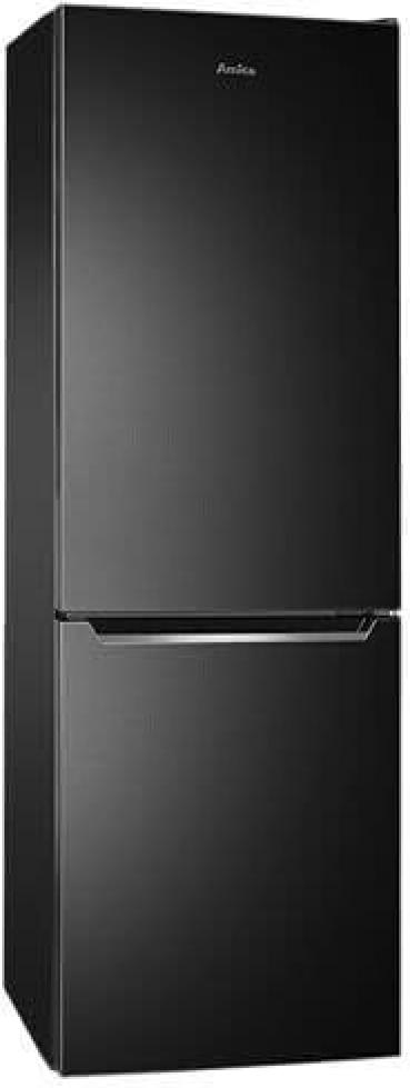 ARDEBO.de Amica AKG 3875 S Stand Kühl-Gefrierkombination, 54 cm breit, 231 L, NoFrost, Supergefrieren, Superkühlen, Edelstahloptik schwarz