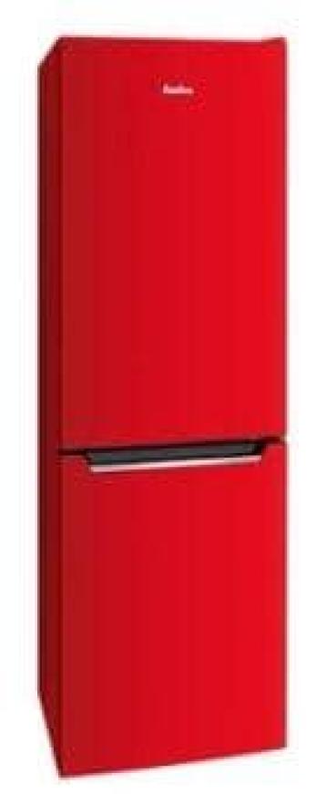 ARDEBO.de Amica AKG 3840 R Stand Kühl-Gefrierkombination, 47,4 cm breit, 157 L, FrostControl, Superkühlfunktion, Supergefrierfunktion, rot
