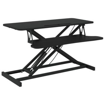 Arbeitsstation Verstellbar 90x40x(13-50) cm Stahl Holzwerkstoff