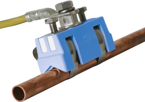 ARDEBO.de Dehn EX BRS 27 Bandrohrschelle für Ex-Bereich D 6-27mm mit Anschlussschraube M8 Ms/gal Sn-NIRO (540821)