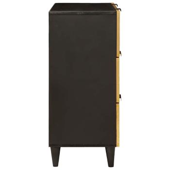 Sideboard 2 pcs Schwarz und Gold 60 x 33 x 75 cm
