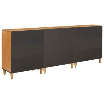 Sideboard 3 pcs Braun 60 x 33 x 75 cm massives Mangoholz