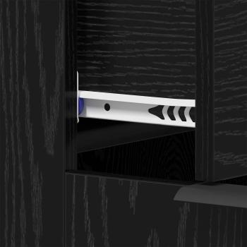 Schreibtisch Schwarze Eiche 133 x 50 x 75 cm Holzwerkstoff