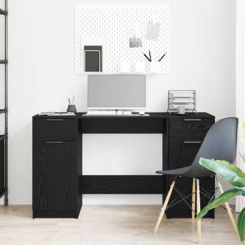 Schreibtisch Schwarze Eiche 133 x 50 x 75 cm Holzwerkstoff