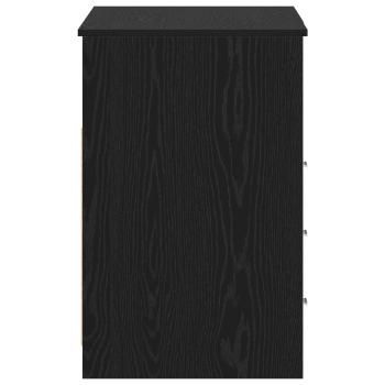 Schreibtisch 2 pcs Schwarz Eichen-Optik 140 x 50 x 76 cm