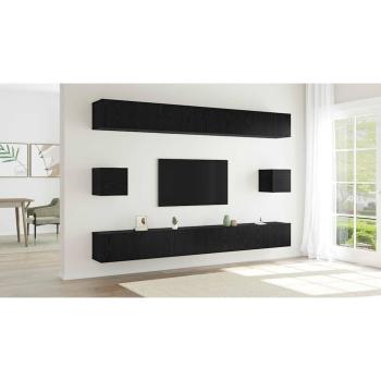 TV-Schrank-Set 8 pcs Schwarze Eiche 100 x 30 x 30 cm