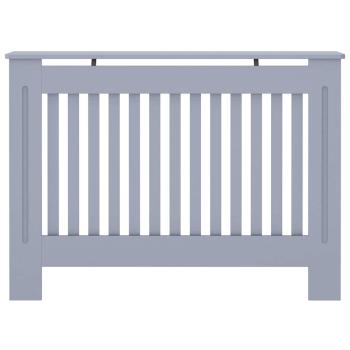 Heizkörperabdeckung 2 pcs Grau 112 x 19 x 81.5 cm Holzwerkstoff