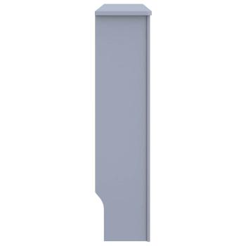 Heizkörperabdeckung 2 pcs Grau 112 x 19 x 81.5 cm Holzwerkstoff