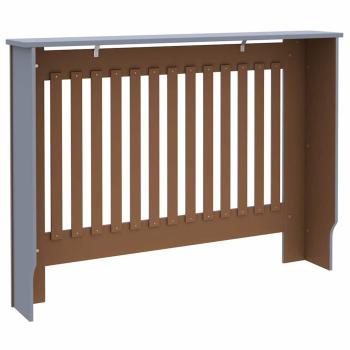Heizkörperabdeckung 2 pcs Grau 112 x 19 x 81.5 cm Holzwerkstoff