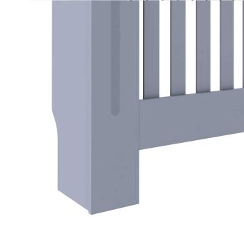 Heizkörperabdeckung 2 pcs Grau 112 x 19 x 81.5 cm Holzwerkstoff