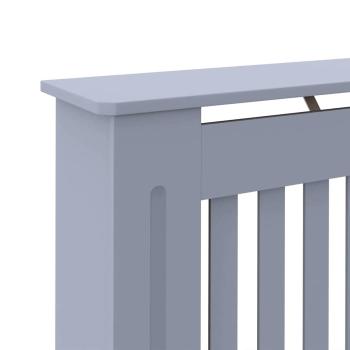 Heizkörperabdeckung 2 pcs Grau 112 x 19 x 81.5 cm Holzwerkstoff