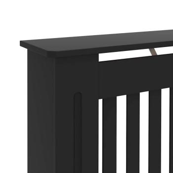 Heizkörperabdeckung 2 pcs Schwarz 112 x 19 x 81.5 cm