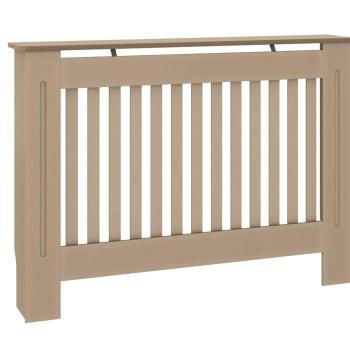 Heizkörperabdeckung 2 pcs Braun 112 x 19 x 81.5 cm