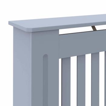 Heizkörperabdeckung 2 pcs Grau 152 x 19 x 81.5 cm Holzwerkstoff