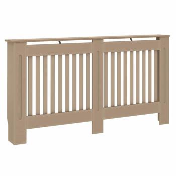 Heizkörperabdeckung 2 pcs Braun 152 x 19 x 81.5 cm