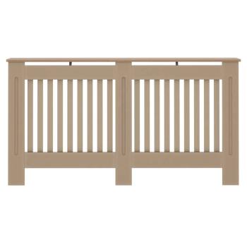 Heizkörperabdeckung 2 pcs Braun 152 x 19 x 81.5 cm