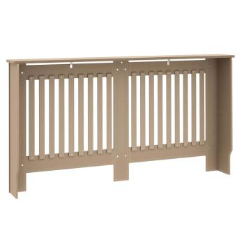 Heizkörperabdeckung 2 pcs Braun 152 x 19 x 81.5 cm