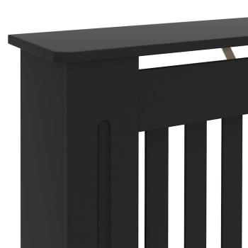 Heizkörperabdeckung 2 pcs Schwarz 172 x 19 x 81.5 cm