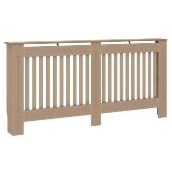 ARDEBO.de - Heizkörperabdeckung 2 pcs Braun 172 x 19 x 81.5 cm