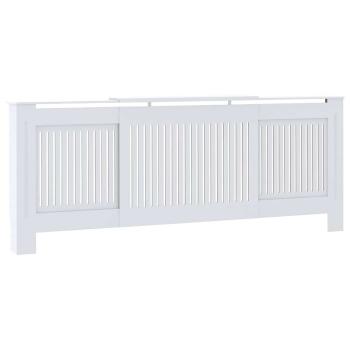 Heizkörperabdeckung 2 pcs Weiß (142-205) x 20.5 x 81.5 cm