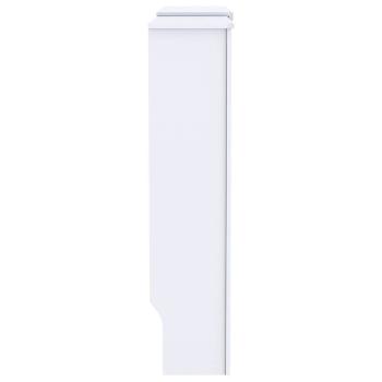 Heizkörperabdeckung 2 pcs Weiß (142-205) x 20.5 x 81.5 cm