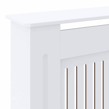 Heizkörperabdeckung 2 pcs Weiß (142-205) x 20.5 x 81.5 cm