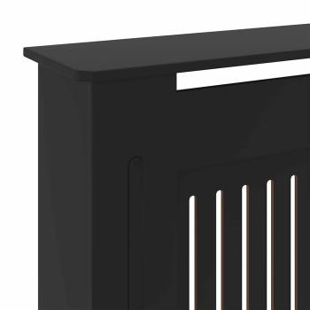 Heizkörperabdeckung 2 pcs Schwarz (142-205) x 20.5 x 81.5 cm